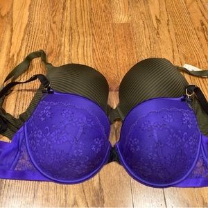 Victoria’s Secret Bra NWT 2 Bras (1 Army Green with Black Stripes and 1 Purple)